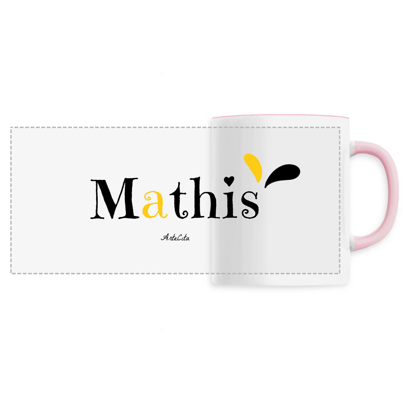 Cadeau anniversaire : Mug - Mathis - 6 Coloris - Cadeau Original - Cadeau Personnalisable - Cadeaux-Positifs.com -Unique-Rose-