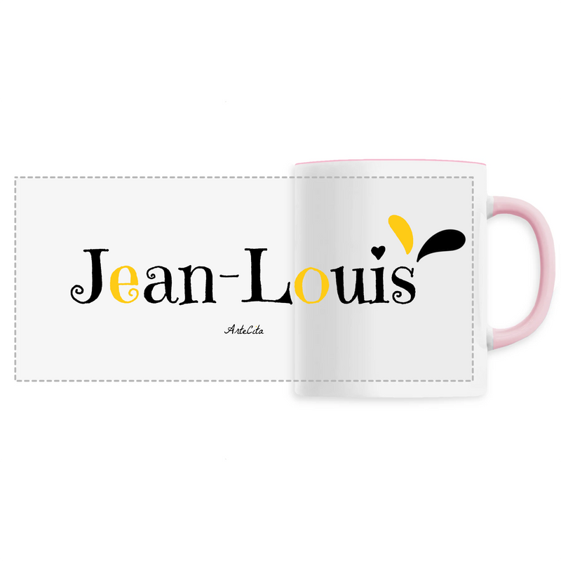 Cadeau anniversaire : Mug - Jean-Louis - 6 Coloris - Cadeau Original - Cadeau Personnalisable - Cadeaux-Positifs.com -Unique-Rose-