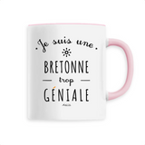 Mug - Une Bretonne trop Géniale - 6 Coloris - Cadeau Original - Cadeau Personnalisable - Cadeaux-Positifs.com -Unique-Rose-