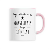 Mug - Un Marseillais trop Génial - 6 Coloris - Cadeau Original - Cadeau Personnalisable - Cadeaux-Positifs.com -Unique-Blanc-