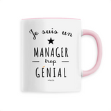 Mug - Un Manager trop Génial - 6 Coloris - Cadeau Original - Cadeau Personnalisable - Cadeaux-Positifs.com -Unique-Blanc-