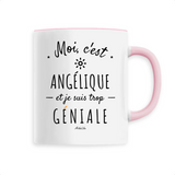 Mug - Angélique est trop Géniale - 6 Coloris - Cadeau Original - Cadeau Personnalisable - Cadeaux-Positifs.com -Unique-Blanc-