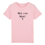 T-Shirt Enfant - Moi c'est Maël - Coton Bio - Cadeau Original - Cadeau Personnalisable - Cadeaux-Positifs.com -3-4 ans-Gris-