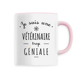 Mug - Une Vétérinaire trop Géniale - 6 Coloris - Cadeau Original - Cadeau Personnalisable - Cadeaux-Positifs.com -Unique-Blanc-