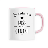 Mug - Un Boss trop Génial - 6 Coloris - Cadeau Original - Cadeau Personnalisable - Cadeaux-Positifs.com -Unique-Blanc-
