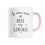 Mug - Une Boss trop Géniale - 6 Coloris - Cadeau Original - Cadeau Personnalisable - Cadeaux-Positifs.com -Unique-Blanc-