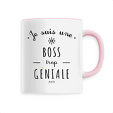 Mug - Une Boss trop Géniale - 6 Coloris - Cadeau Original - Cadeau Personnalisable - Cadeaux-Positifs.com -Unique-Rose-