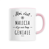 Mug - Malicia est trop Géniale - 6 Coloris - Cadeau Original - Cadeau Personnalisable - Cadeaux-Positifs.com -Unique-Blanc-