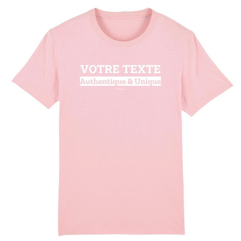 Cadeau anniversaire : T-shirt Premium à Personnaliser - XXX Authentique & Unique - 12 Coloris - Cadeau Personnalisable - Cadeau Personnalisable - Cadeaux-Positifs.com -XS-Rose-