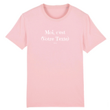 T-shirt Premium à Personnaliser - Moi c'est XXX - 11 Coloris - Cadeau Personnalisable - Cadeau Personnalisable - Cadeaux-Positifs.com -XS-Rose-