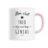 Mug - Theo est trop Génial - 6 Coloris - Cadeau Original - Cadeau Personnalisable - Cadeaux-Positifs.com -Unique-Blanc-