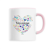 Mug - Véronique (Coeur) - 6 Coloris - Cadeau Unique & Tendre - Cadeau Personnalisable - Cadeaux-Positifs.com -Unique-Blanc-