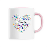 Mug - Camille (Coeur) - 6 Coloris - Cadeau Unique & Tendre - Cadeau Personnalisable - Cadeaux-Positifs.com -Unique-Blanc-