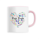 Mug - Papy Poule (Coeur) - 6 Coloris - Cadeau Unique & Tendre - Cadeau Personnalisable - Cadeaux-Positifs.com -Unique-Blanc-
