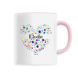 Mug - Elodie (Coeur) - 6 Coloris - Cadeau Unique & Tendre - Cadeau Personnalisable - Cadeaux-Positifs.com -Unique-Blanc-