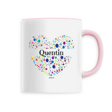 Mug - Quentin (Coeur) - 6 Coloris - Cadeau Unique & Tendre - Cadeau Personnalisable - Cadeaux-Positifs.com -Unique-Blanc-