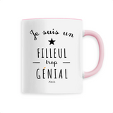 Mug - Un Filleul trop Génial - 6 Coloris - Cadeau Original - Cadeau Personnalisable - Cadeaux-Positifs.com -Unique-Blanc-