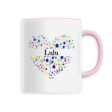 Mug - Lulu (Coeur) - 6 Coloris - Cadeau Unique & Tendre - Cadeau Personnalisable - Cadeaux-Positifs.com -Unique-Rose-