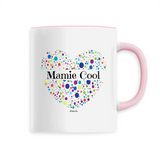 Mug - Mamie Cool (Coeur) - 6 Coloris - Cadeau Unique & Tendre - Cadeau Personnalisable - Cadeaux-Positifs.com -Unique-Blanc-