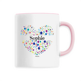 Mug - Sophie (Coeur) - 6 Coloris - Cadeau Unique & Tendre - Cadeau Personnalisable - Cadeaux-Positifs.com -Unique-Blanc-