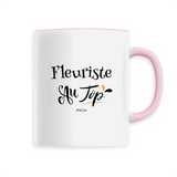 Mug - Fleuriste au Top - 6 Coloris - Cadeau Original - Cadeau Personnalisable - Cadeaux-Positifs.com -Unique-Blanc-