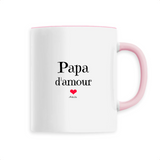 Mug - Papa d'amour - 6 Coloris - Cadeau Original - Cadeau Personnalisable - Cadeaux-Positifs.com -Unique-Blanc-