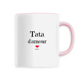Mug - Tata d'amour - 6 Coloris - Cadeau Original & Tendre - Cadeau Personnalisable - Cadeaux-Positifs.com -Unique-Blanc-