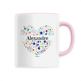 Mug - Alexandre (Coeur) - 6 Coloris - Cadeau Unique & Tendre - Cadeau Personnalisable - Cadeaux-Positifs.com -Unique-Blanc-