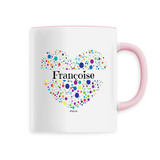 Mug - Françoise (Coeur) - 6 Coloris - Cadeau Unique & Tendre - Cadeau Personnalisable - Cadeaux-Positifs.com -Unique-Blanc-