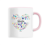 Mug - Alexis (Coeur) - 6 Coloris - Cadeau Unique & Tendre - Cadeau Personnalisable - Cadeaux-Positifs.com -Unique-Rose-