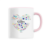 Mug - Gilles (Coeur) - 6 Coloris - Cadeau Unique & Tendre - Cadeau Personnalisable - Cadeaux-Positifs.com -Unique-Blanc-