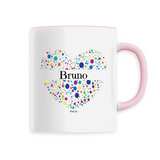 Mug - Bruno (Coeur) - 6 Coloris - Cadeau Unique & Tendre - Cadeau Personnalisable - Cadeaux-Positifs.com -Unique-Blanc-