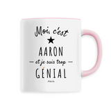 Mug - Aaron est trop Génial - 6 Coloris - Cadeau Original - Cadeau Personnalisable - Cadeaux-Positifs.com -Unique-Blanc-