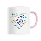 Mug - Lucas (Coeur) - 6 Coloris - Cadeau Unique & Tendre - Cadeau Personnalisable - Cadeaux-Positifs.com -Unique-Blanc-