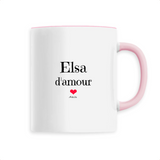 Mug - Elsa d'amour - 6 Coloris - Cadeau Original & Tendre - Cadeau Personnalisable - Cadeaux-Positifs.com -Unique-Blanc-