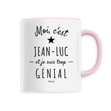 Mug - Jean-Luc est trop Génial - 6 Coloris - Cadeau Original - Cadeau Personnalisable - Cadeaux-Positifs.com -Unique-Blanc-