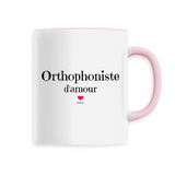 Mug - Orthophoniste d'amour - 6 Coloris - Cadeau Original & Unique - Cadeau Personnalisable - Cadeaux-Positifs.com -Unique-Rose-