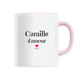Mug - Camille d'amour - 6 Coloris - Cadeau Original & Tendre - Cadeau Personnalisable - Cadeaux-Positifs.com -Unique-Blanc-