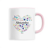 Mug - Alexandra (Coeur) - 6 Coloris - Cadeau Unique & Tendre - Cadeau Personnalisable - Cadeaux-Positifs.com -Unique-Blanc-
