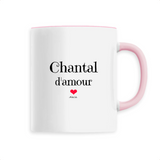 Mug - Chantal d'amour - 6 Coloris - Cadeau Original & Tendre - Cadeau Personnalisable - Cadeaux-Positifs.com -Unique-Blanc-