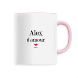 Mug - Alex d'amour - 6 Coloris - Cadeau Original & Tendre - Cadeau Personnalisable - Cadeaux-Positifs.com -Unique-Blanc-