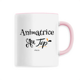 Mug - Animatrice au Top - 6 Coloris - Cadeau Original - Cadeau Personnalisable - Cadeaux-Positifs.com -Unique-Blanc-
