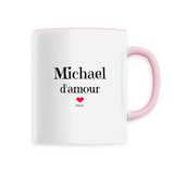 Mug - Michael d'amour - 6 Coloris - Cadeau Original & Tendre - Cadeau Personnalisable - Cadeaux-Positifs.com -Unique-Rose-