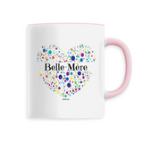 Mug - Belle-Mère (Coeur) - 6 Coloris - Cadeau Unique & Tendre - Cadeau Personnalisable - Cadeaux-Positifs.com -Unique-Blanc-