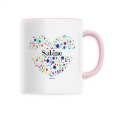 Mug - Sabine (Coeur) - 6 Coloris - Cadeau Unique & Tendre - Cadeau Personnalisable - Cadeaux-Positifs.com -Unique-Blanc-