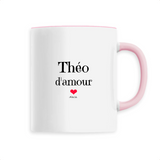 Mug - Théo d'amour - 6 Coloris - Cadeau Original & Tendre - Cadeau Personnalisable - Cadeaux-Positifs.com -Unique-Rose-