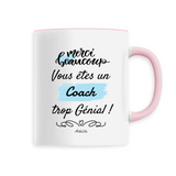 Mug - Merci vous êtes un Coach trop Génial - 6 Coloris - Unique - Cadeau Personnalisable - Cadeaux-Positifs.com -Unique-Blanc-