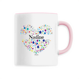 Mug - Nadine (Coeur) - 6 Coloris - Cadeau Unique & Tendre - Cadeau Personnalisable - Cadeaux-Positifs.com -Unique-Blanc-