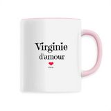 Mug - Virginie d'amour - 6 Coloris - Cadeau Original & Tendre - Cadeau Personnalisable - Cadeaux-Positifs.com -Unique-Blanc-