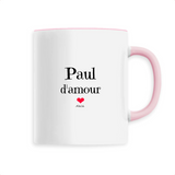 Mug - Paul d'amour - 6 Coloris - Cadeau Original & Tendre - Cadeau Personnalisable - Cadeaux-Positifs.com -Unique-Blanc-